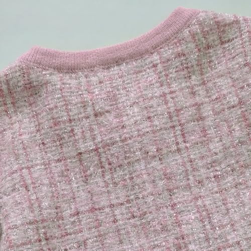 Hopscotch Textured Tweed Dress Onesie (0-3 Months)