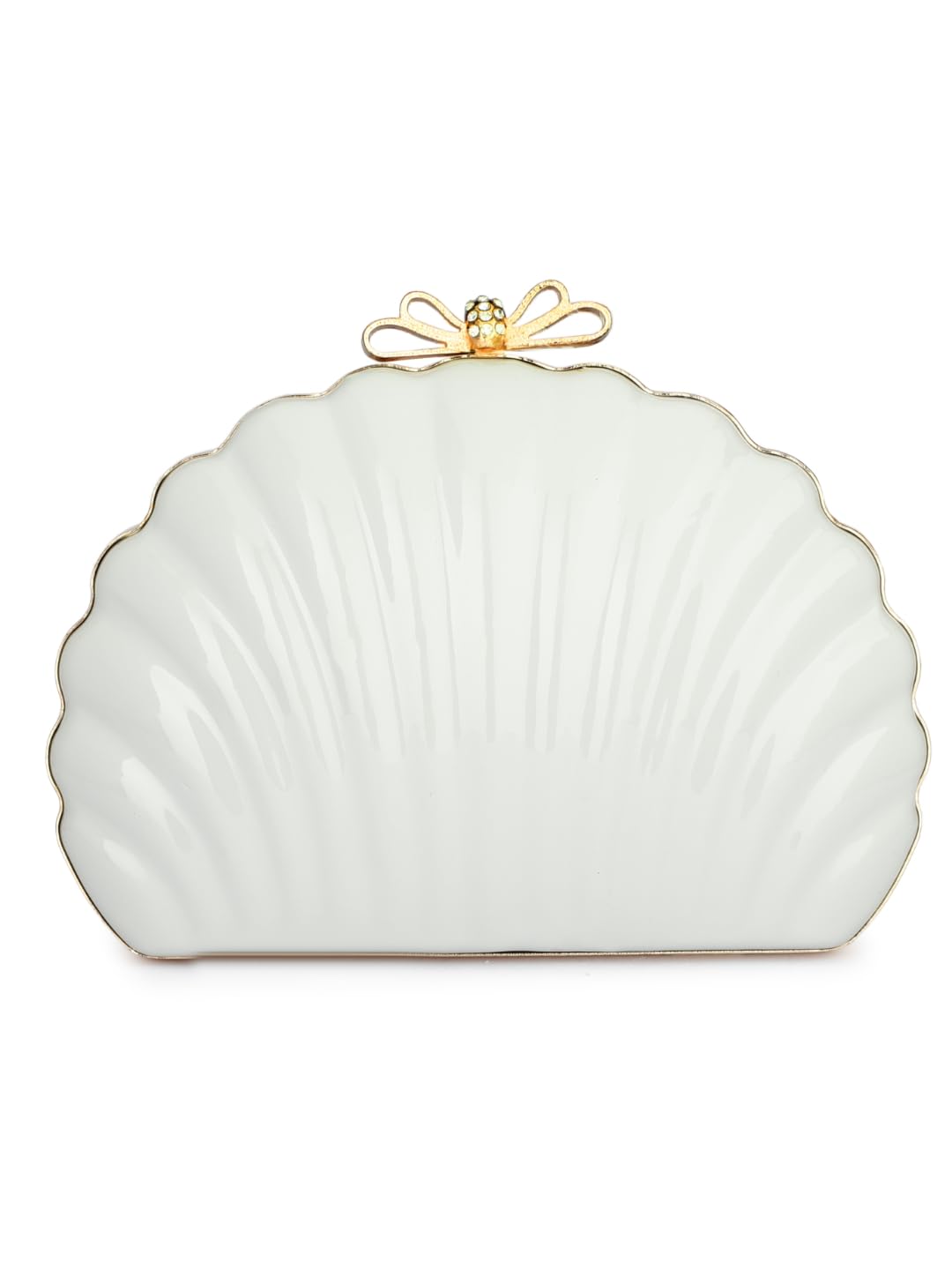 TOOBA Girl's Shell Clutch (White)