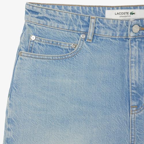 Lacoste Straight Fit Denim Bermuda Shorts