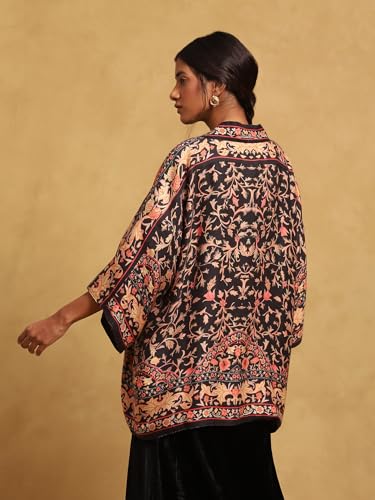 Ritu Kumar Black Wool Shrug