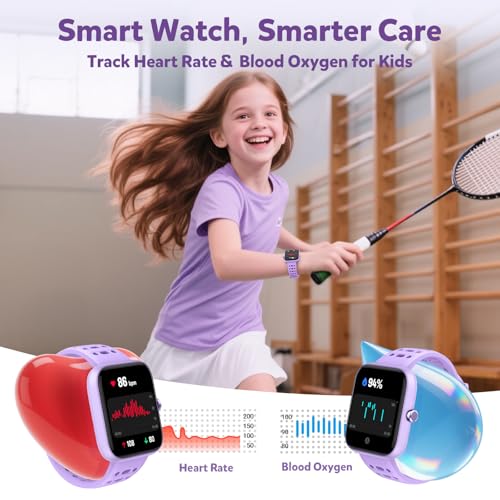 Gydom Smart Watch for Kids No APP No Phone Needed, 1.83" Fitness Tracker Watch with Heart Rate/Sleep Monitor, IP68 Waterproof Pedometer, Step Counter, Puzzle Games for Girls Teens 5-16, 81 Sport Mode