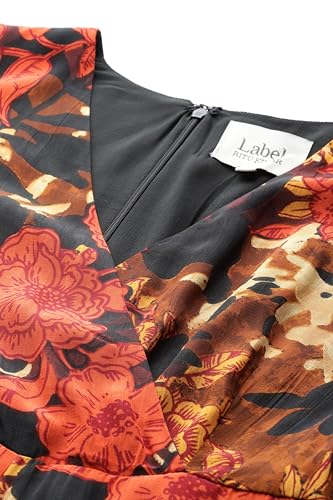 Label RITU KUMAR Black Floriane Jumpsuit