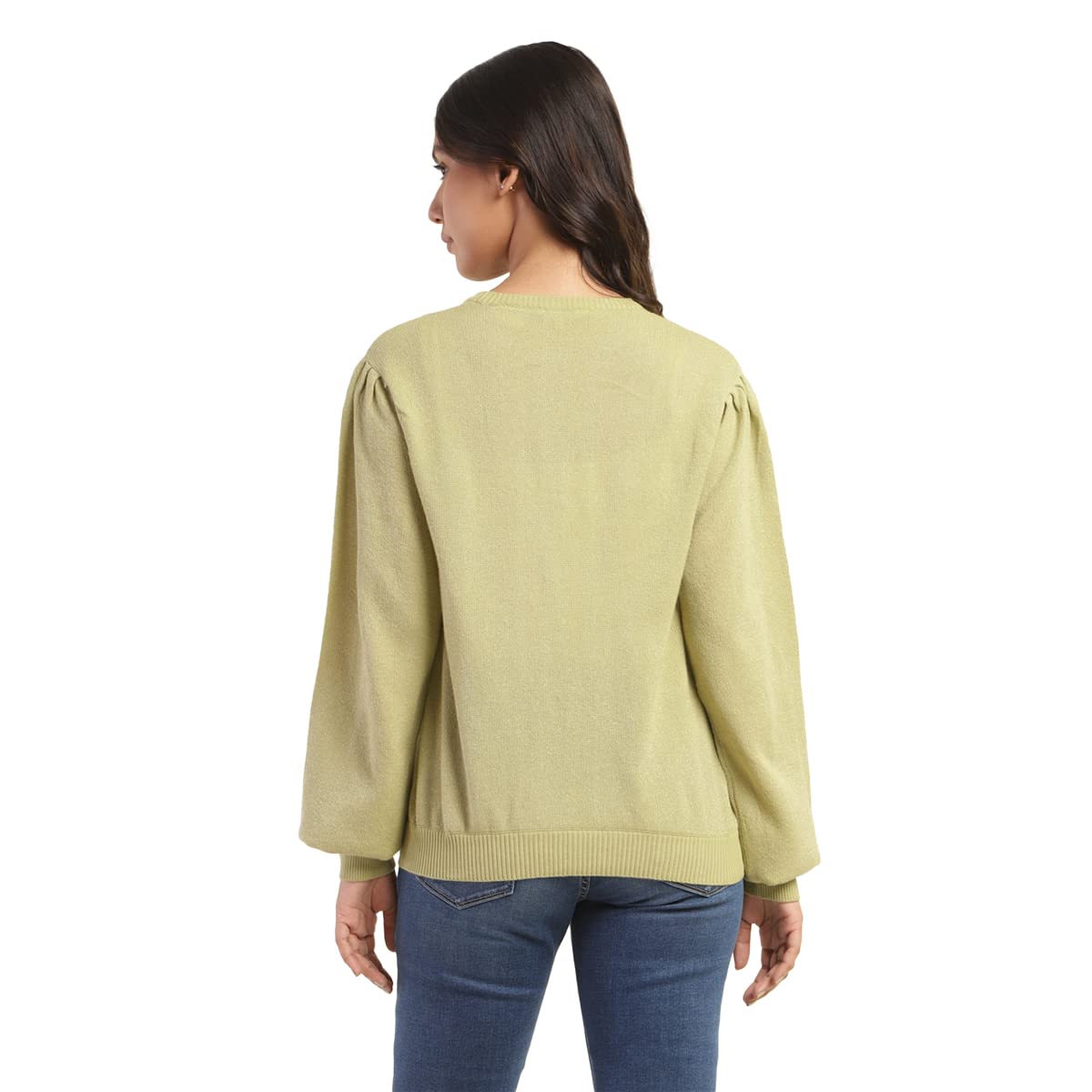 Levi's Women's Cotton Blend Casual Sweater (A3923-0001_Green