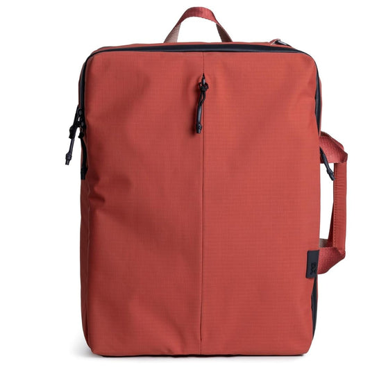 DailyObjects Pivot Briefpack Bag for Men and Women|Fits 13/14/15.6 inch Laptop/Macbook Pro/Air|Lightweight|Stylish Messenger Backpack|Office/Daily Use/Travel|Multi Pocket|Adjustable Strap (Red)