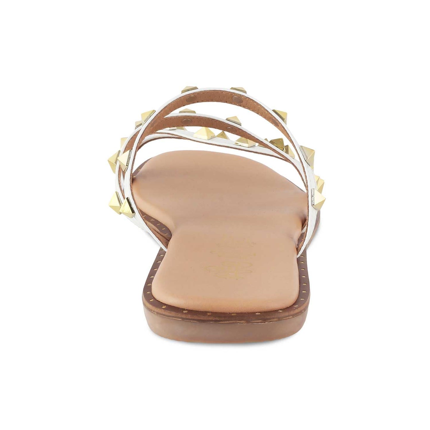 tresmode RIV Women's Flats Sandals White, 8 UK / 41 EU - Ladies Dress Footwear Soft Comfortable