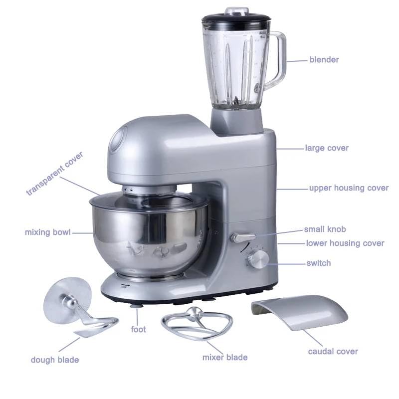 SHIPLORD® Powerful 5L Multi-Function Food Processor: Vertical Mixer Meat Grinder & Kitchen Machine for Effortless Cooking