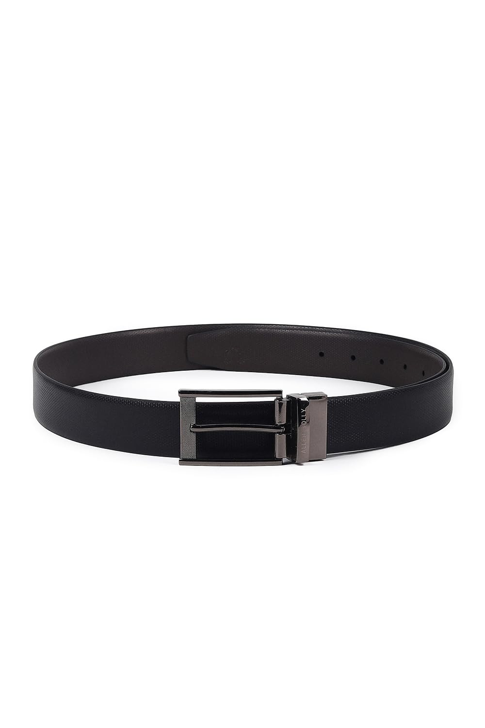 Allen Solly Men Black Textured Formal Belt