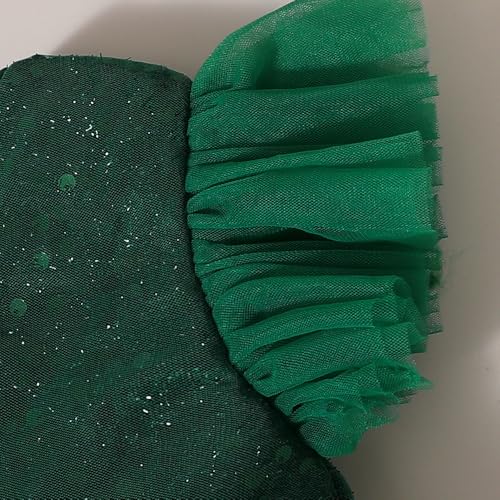 Hopscotch Girls Green Short Sleeves Sequin Bodice Peplum Party Dress for Age (18-24 Months)