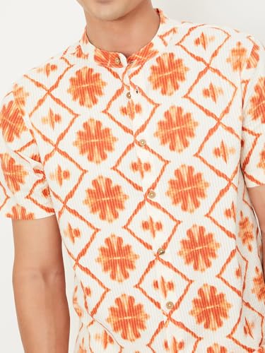 Max Men's Cotton Regular Kurta (FUCSTPA2407PR_Off White