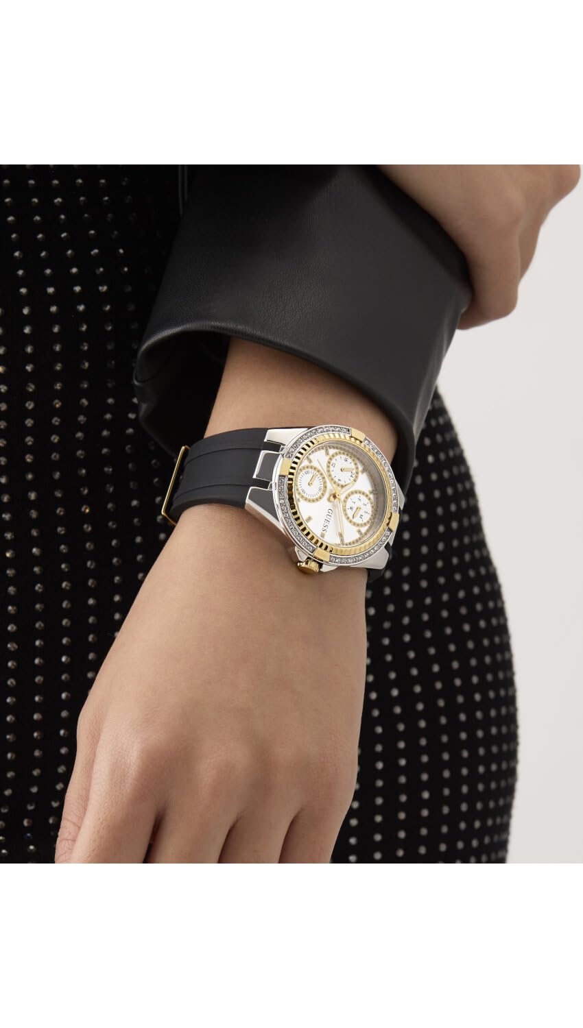 Guess Savvy 39 mm Silver Dial Multi-Function Women Watch- GW0879L1