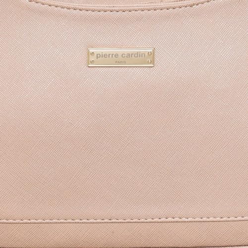 Pierre Cardin PU Leather Sling Bag for Women and Girls | Stylish Crossbody Bag For Women with Zipper & Adjustable Strap, Gold