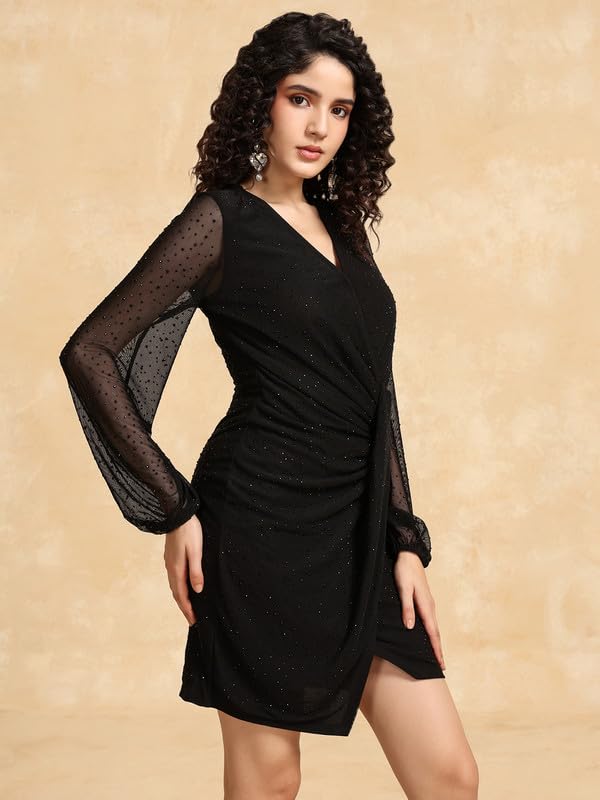 Kazo Esther Mini Dress Black