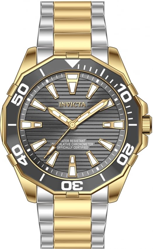 Invicta Pro Diver Quartz Charcol Dial Analog Watch for - Men 69238