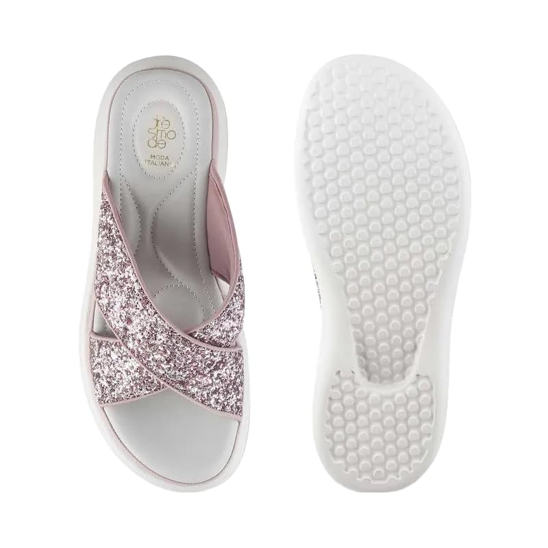 tresmode Tonned Pink Women's Dress Wedge Sandals in Size 4 UK / 37 EU