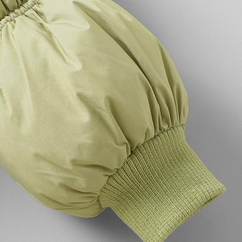 Hopscotch Girls Olive Full Sleeves Bow Applique Puffer Coat For Age (18-24 Months)