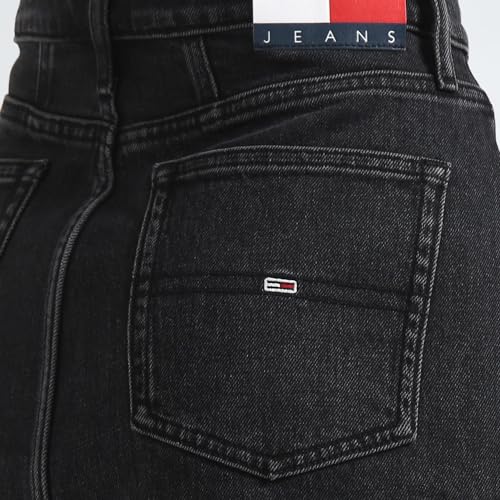 Tommy Hilfiger Cotton Black Solid Women Denim Skirt (M)