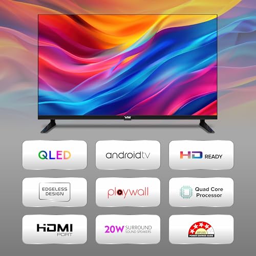 Visio World VW 80 cm (32 inches) Smartchoice Spectra Series HD Ready Smart QLED Android TV VW32AQ3