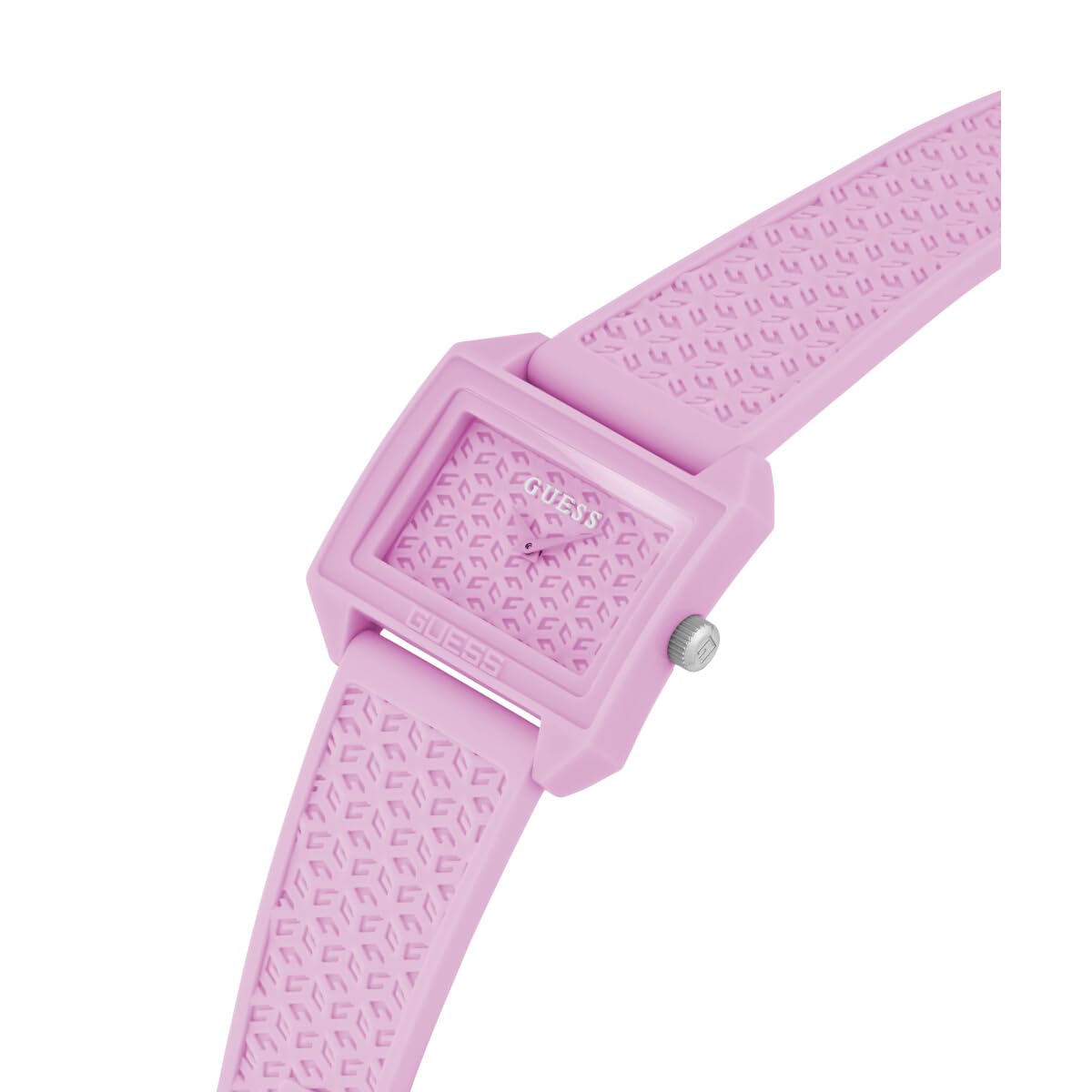 GUESS Women's 33mm Watch - Pink Strap Pink Dial Pink Case, Pink, Modern