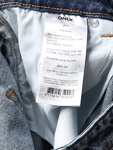 ONLY Straight-Fit Jeans (219894001_Dark Medium Blue Denim_26/32)