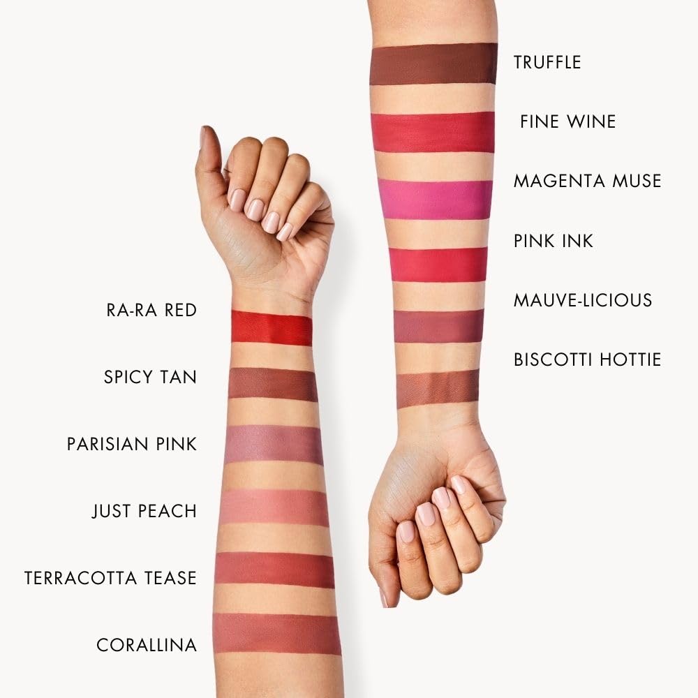 HYUE HydraMatte™ Liquid Lipstick | Barely Bold Bundle: Mauve-licious, Terracotta-Tease, Spicy Tan | 2.2 ml x 3 | Soft-Matte Long-Wear | With Jojoba, Almond & Gooseberry Extracts | Precision Applicator
