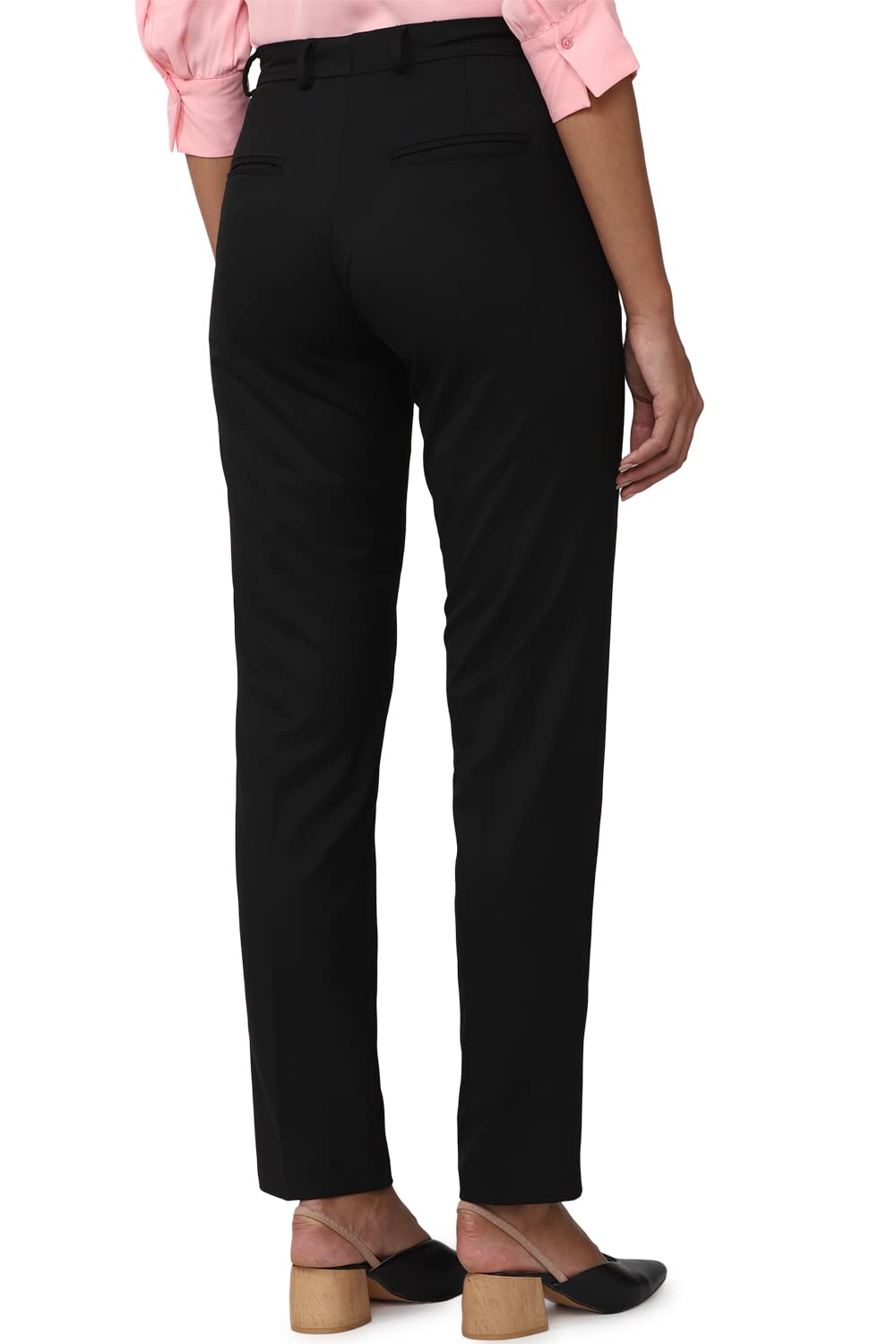 Van Heusen Women's Regular Pants (VWTFCRGBF67917_Black