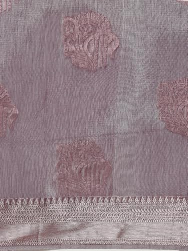 RAMRAJ COTTON Women Premium Traditional Saree| Elegant Ethnic Wear Saree |Ideal For Wedding & Festive (Semi Kora Cotton, Purple)