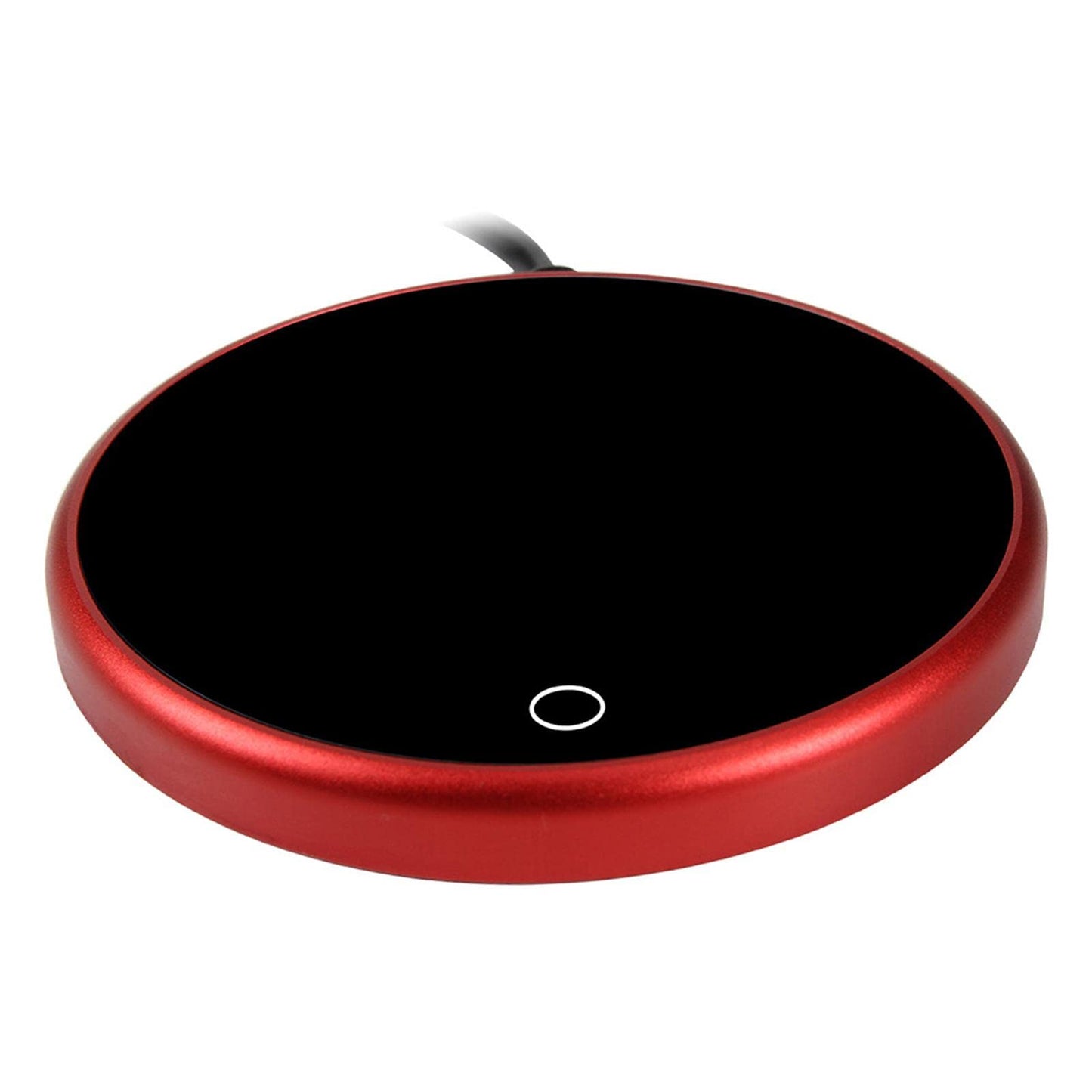 FABLOFTCoffee Mug Warmer Heater Coaster 15W Cushion Auto Shut Off Plate for Home red