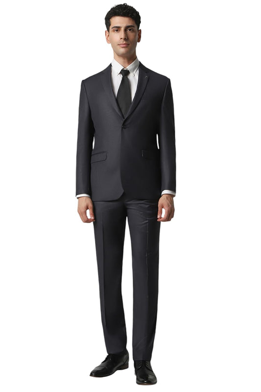 Van Heusen Men's Notch Lapel Slim Fit Suit Jacket (VHSU1M76915_Grey_42)