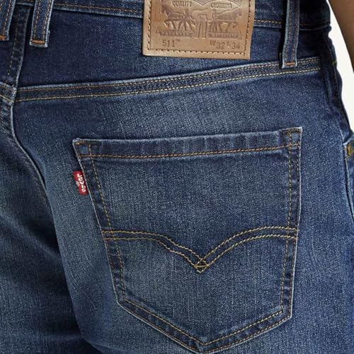 Levi's Men's Mid Indigo Slim Fit Mid Rise Jeans, 004B2-0000, 32