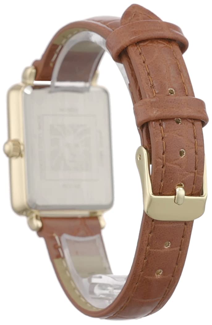 Anne Klein Women's Glitter Accented Croco-Grain Strap Watch, AK/3820