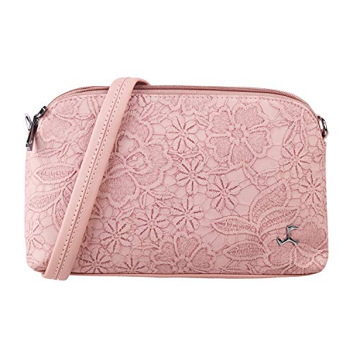 Mochi Womens Synthetic Pink Zip Top Sling (One Size)