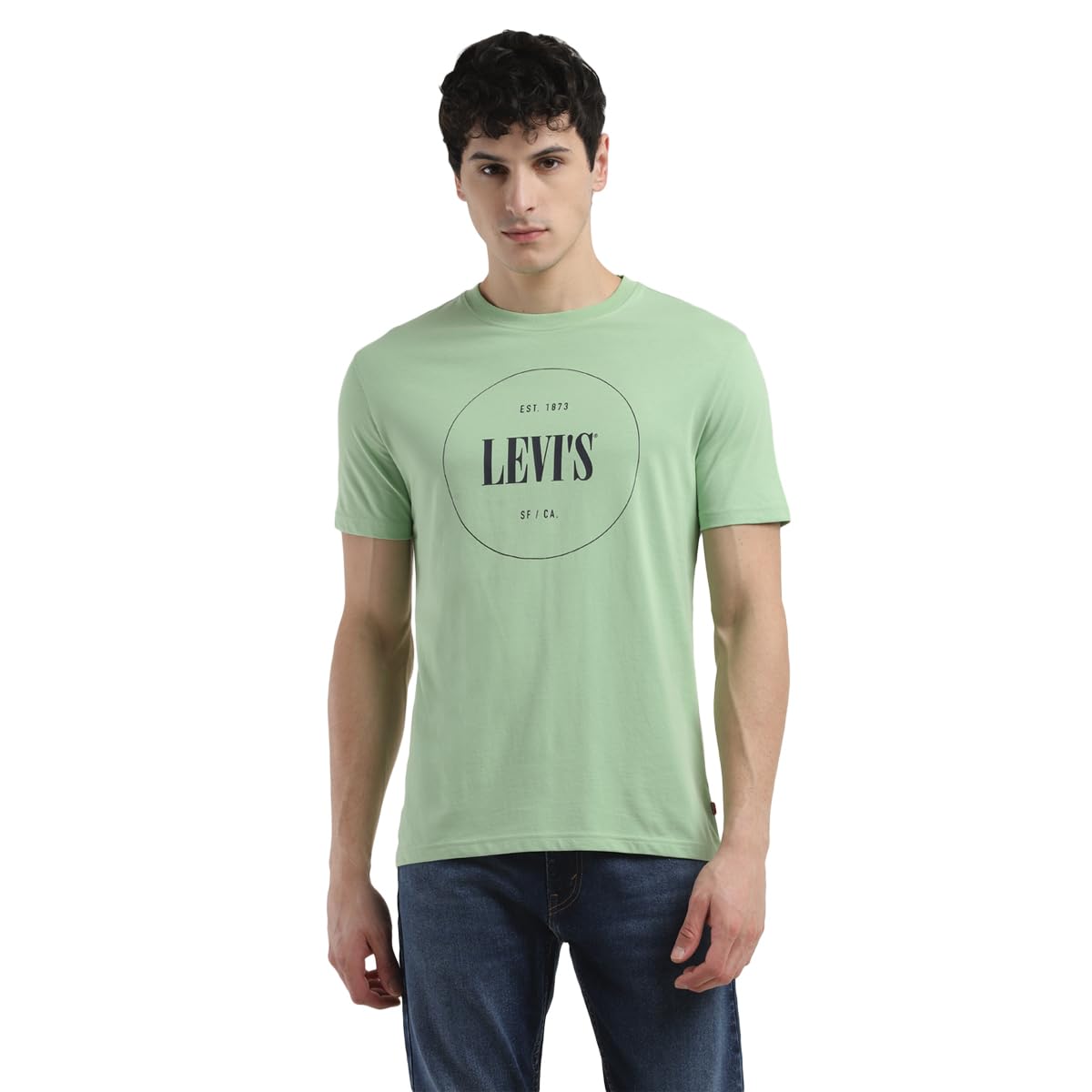 Levi's Men's Regular Fit T-Shirt (16960-1166_Green