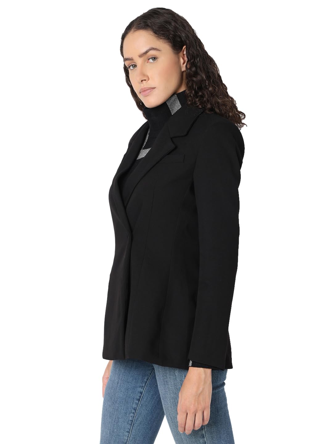 VERO MODA Women's Regular Fit Black Blazer
