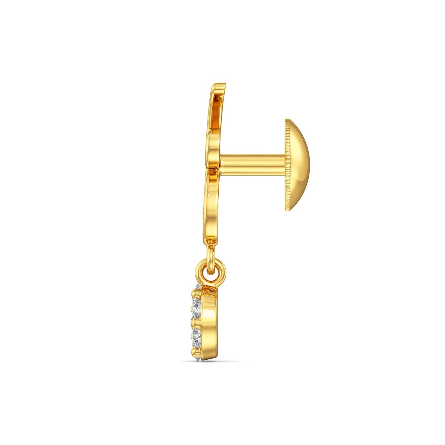 Joyalukkas Impress Collection 22k Yellow Gold Stud Earrings for Women