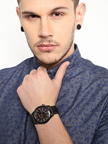 Giordano Black Dial Analog Men's Watch - 1671-03