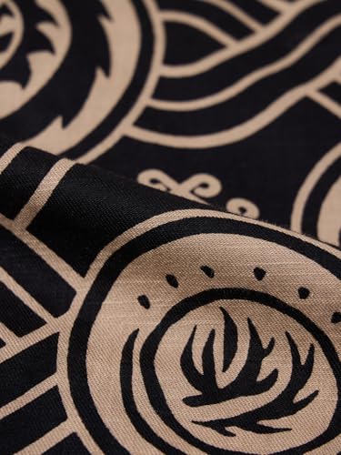 The Souled Store HTTYD: Dragon Fury Men and Boys Short Sleeve Cuban Collar Black Graphic Printed Easy to Style Casual Cotton Oversized Shirt