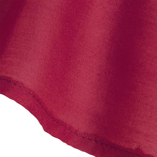Hopscotch Girls Knee Length Party Fit And Flare Dresses in Burgundy Color for Ages (5-6 Years)