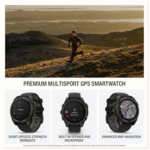 Garmin Fenix 8 43mm,AMOLED,Saph,SftGldSS/FogGryLeatherBnd,Excl