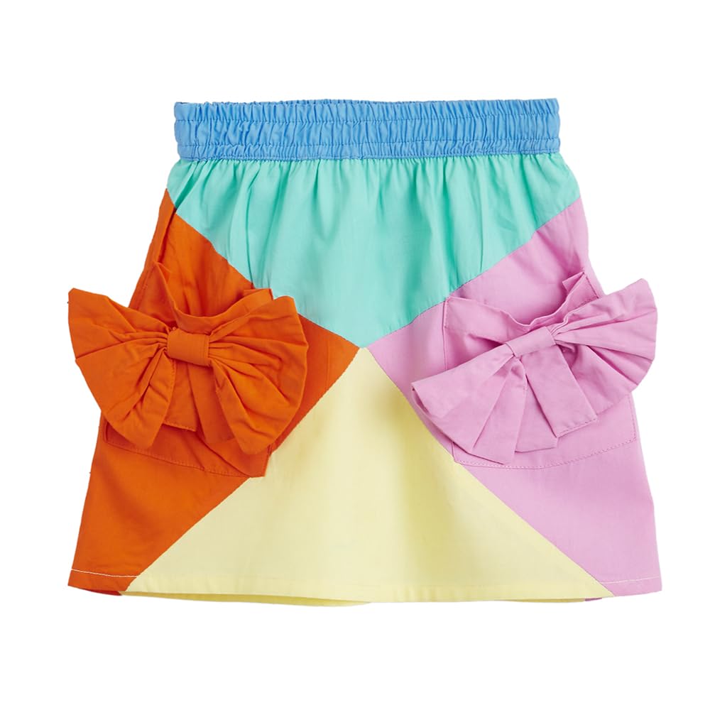 Hopscotch Girls Color-Block Print Regular Multi Skirt