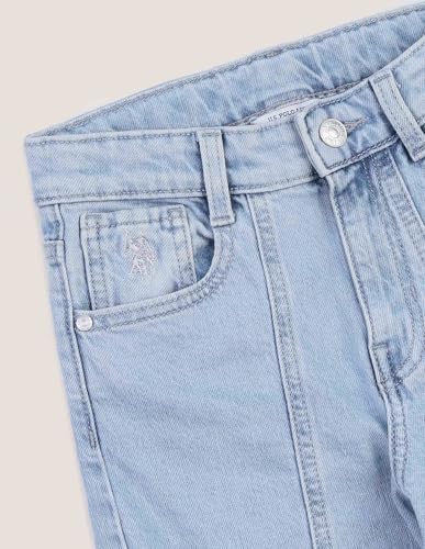 U.S. POLO ASSN. Girl's Loose Jeans (8909113249752 Blue