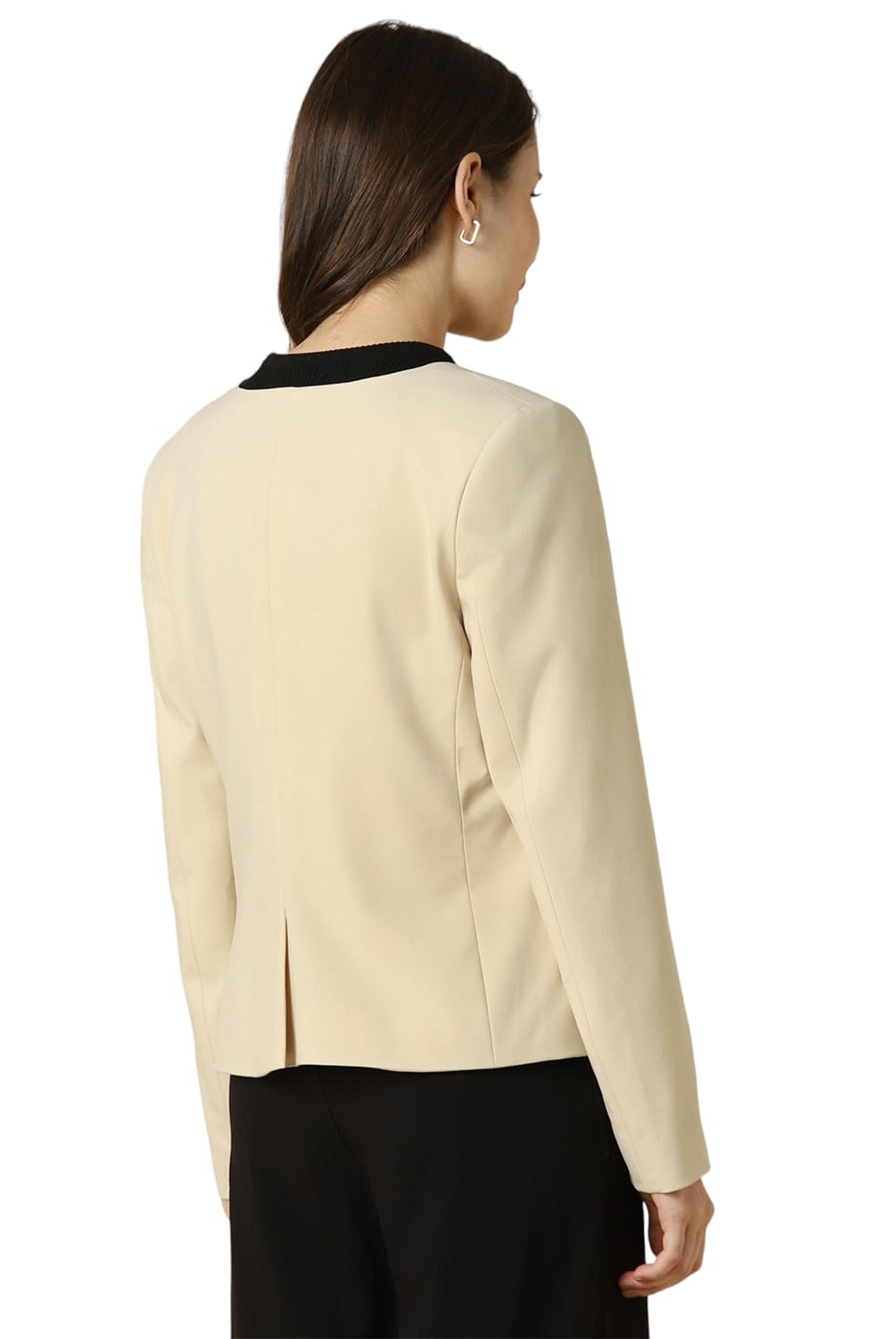 Allen Solly Women's Blazer (AHBZWRGFD54399_Beige