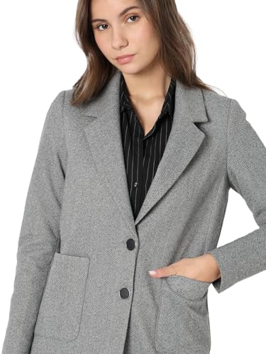 VERO MODA Women's A-Line Coat (10315161- Grey