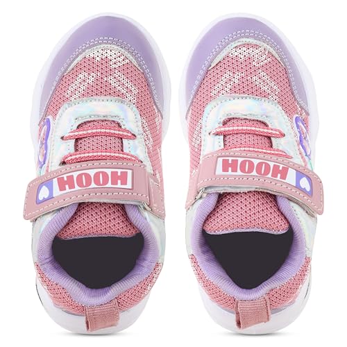 HOOH Premium Comfortable Breathable Shoes for Girls, Versatile, Classy Touch (Purple, UK Footwear Size System, Big Kid, Numeric, Medium, 3)