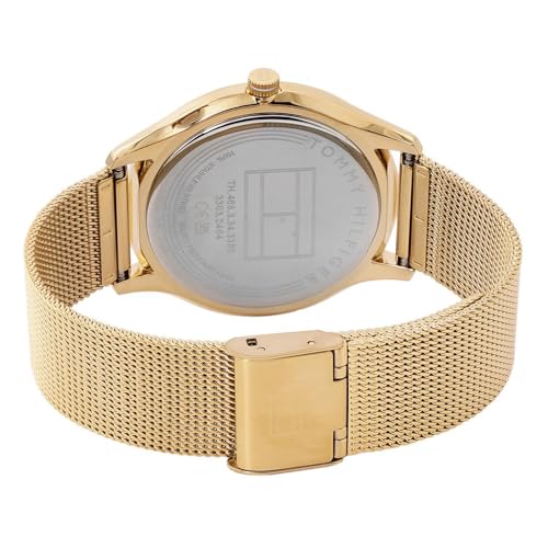 Tommy Hilfiger Quartz Blue Dial Two Toned Stainless Steel Strap Analog Watch for Women