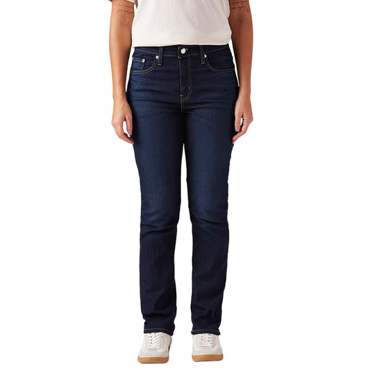 Levi's Women's 724 Dark Indigo Straight Fit High-Rise Jeans