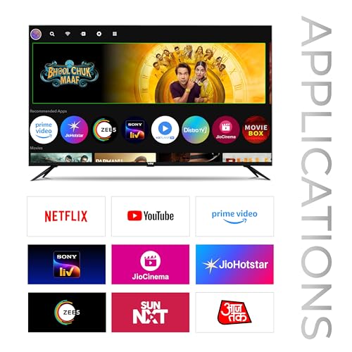 VW (Visio World.) 101 cm (40 inches) OptimaX Series Full HD Smart QLED Android TV VW40AQ1 (Black)