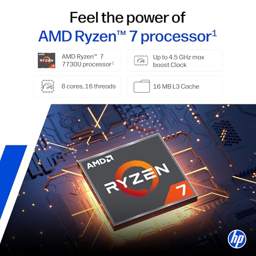 HP 15, AMD Ryzen 7 7730U (16GB DDR4, 512GB SSD) FHD, Anti-Glare, Micro-Edge, 15.6''/39.6cm, Win11, M365 Basic(1yr), Office Home24, Silver,1.59kg, FC0761AU, FHD Camera w/privacy shutter, Backlit Laptop