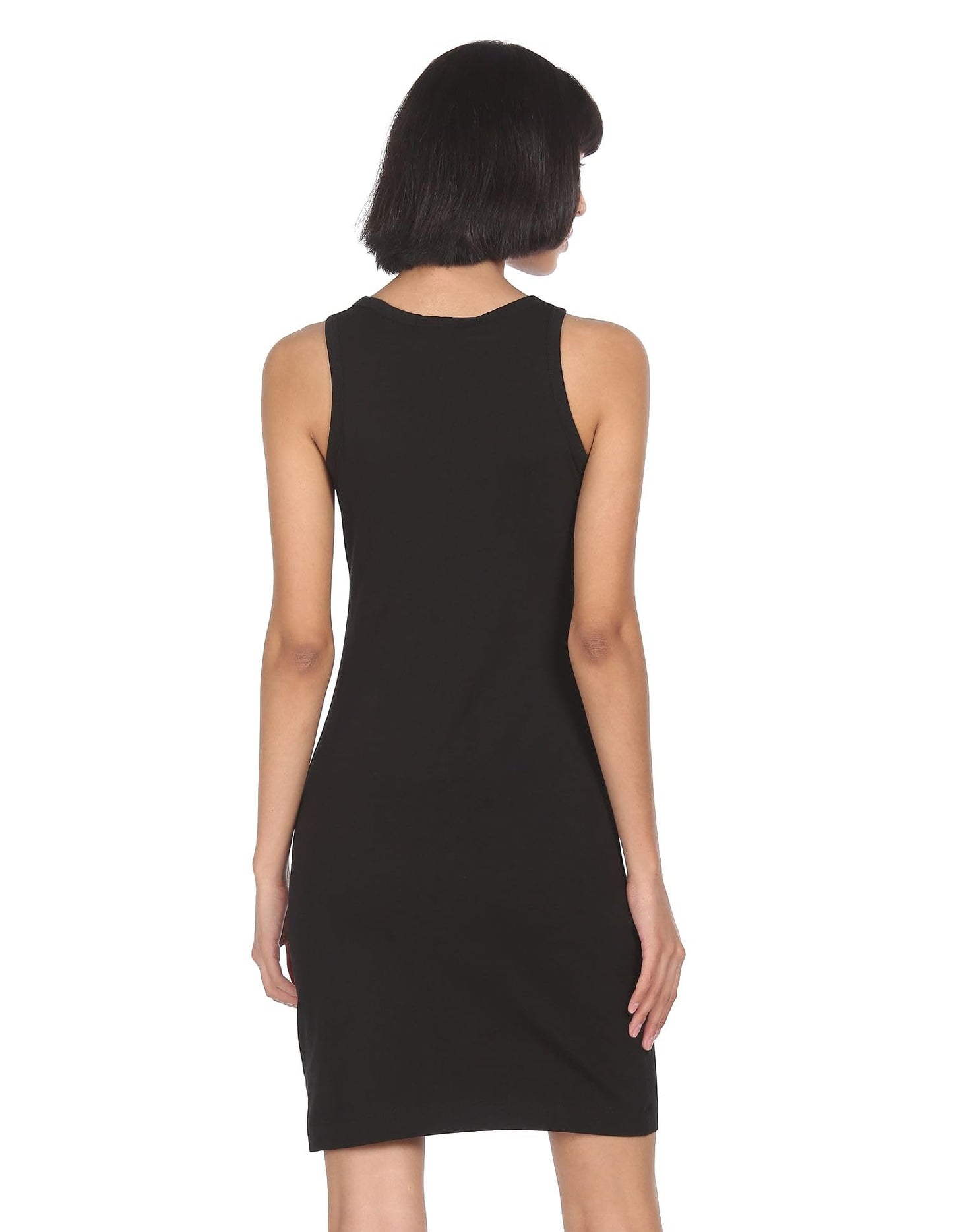 Calvin Klein Women's Cotton Bodycon Dress Above The Knee Casual J20J219641BEH_Ck Black L