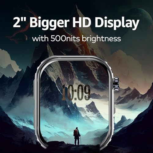 Itel Alpha 51.05mm (2.01") LED Display SmartWatch, 500 Nits Brightness, 7 Days Battery Life, Bluetooth Calling Along with Multisport Modes Smart Watch, IP67 Waterproof (Blue)