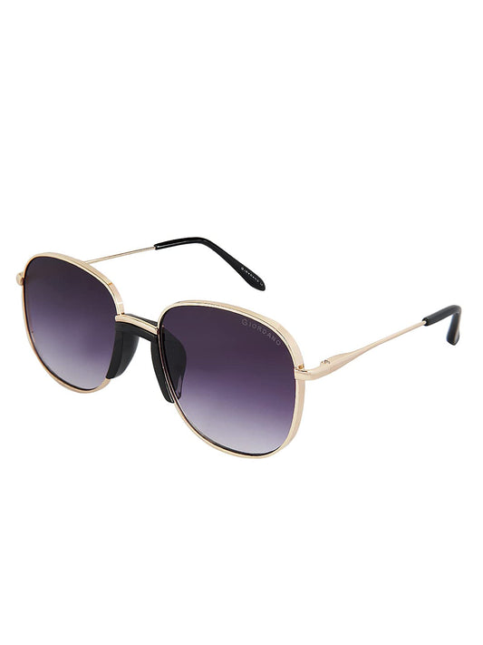 Giordano Stylish And Trendy Sunglasses For Women| Square Polarized Sunglasses 100% UV Protected Use For Girls & Women's - GA90315C02, 50 Mm, Gold